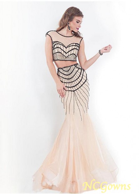 Mermaid Trumpet Silhouette Jewel Fishtail Skirt Type Prom Dresses