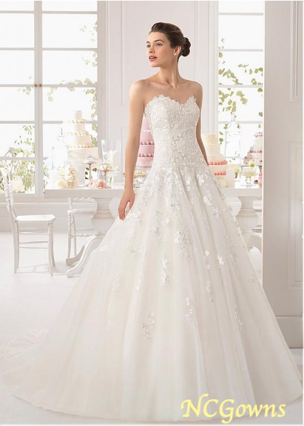 Dropped Ball Gown Silhouette Sleeveless Sweetheart Neckline