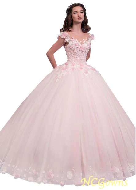 Short Full Length Cathedral 50-70Cm Along The Floor Natural Jewel Ball Gowns