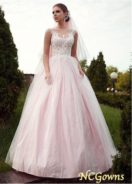 Full Length Ball Gown Pink Dresses