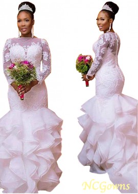 Ncgowns Bateau Cathedral 50-70Cm Along The Floor Natural Illusion Plus Size