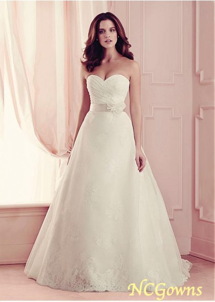 Ball Gown Silhouette Chapel 30-50Cm Along The Floor Tulle  Satin Fabric Sweetheart Neckline