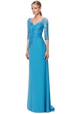 Blue Tone Mother Of The Bride Dresses T801525340178