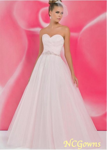 Without Train Natural Waistline Sleeveless Wedding Dresses T801525327415