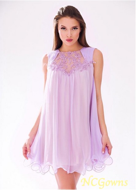 Purple Color Family Jewel Straight Skirt Type Prom Dresses